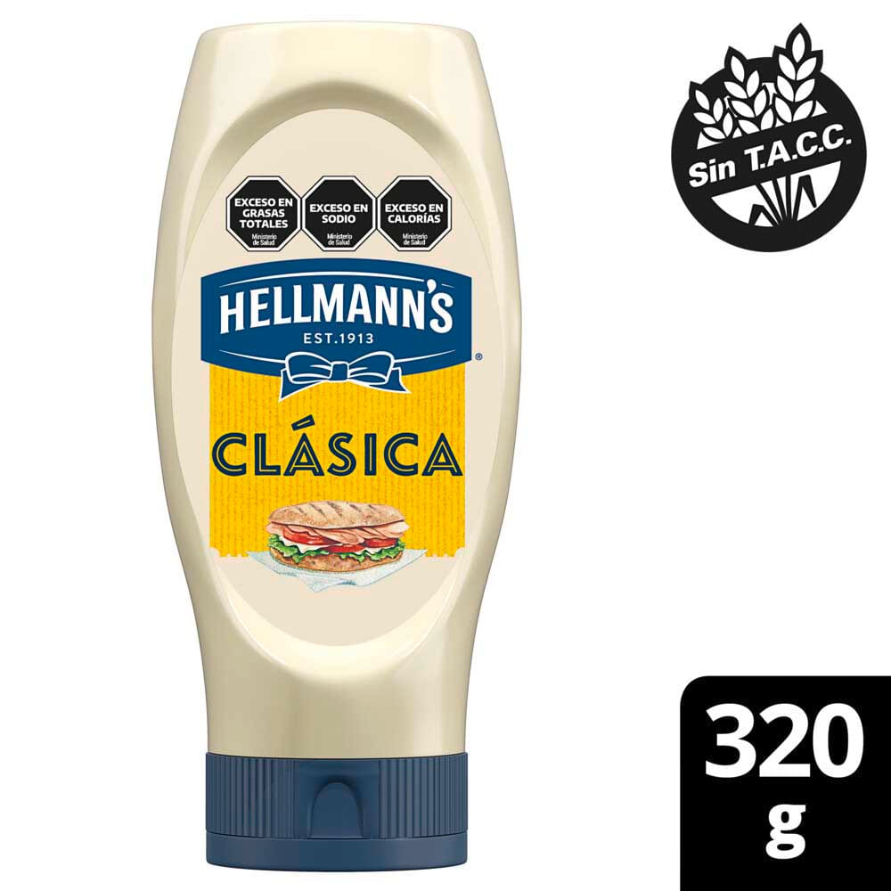 Mayonesa Clásica 320 Grs Hellmann's