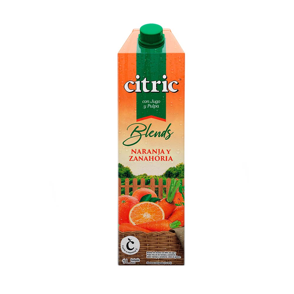 Jugo Fresco Sabor Naranja y Zanahoria 1 Lts Citric