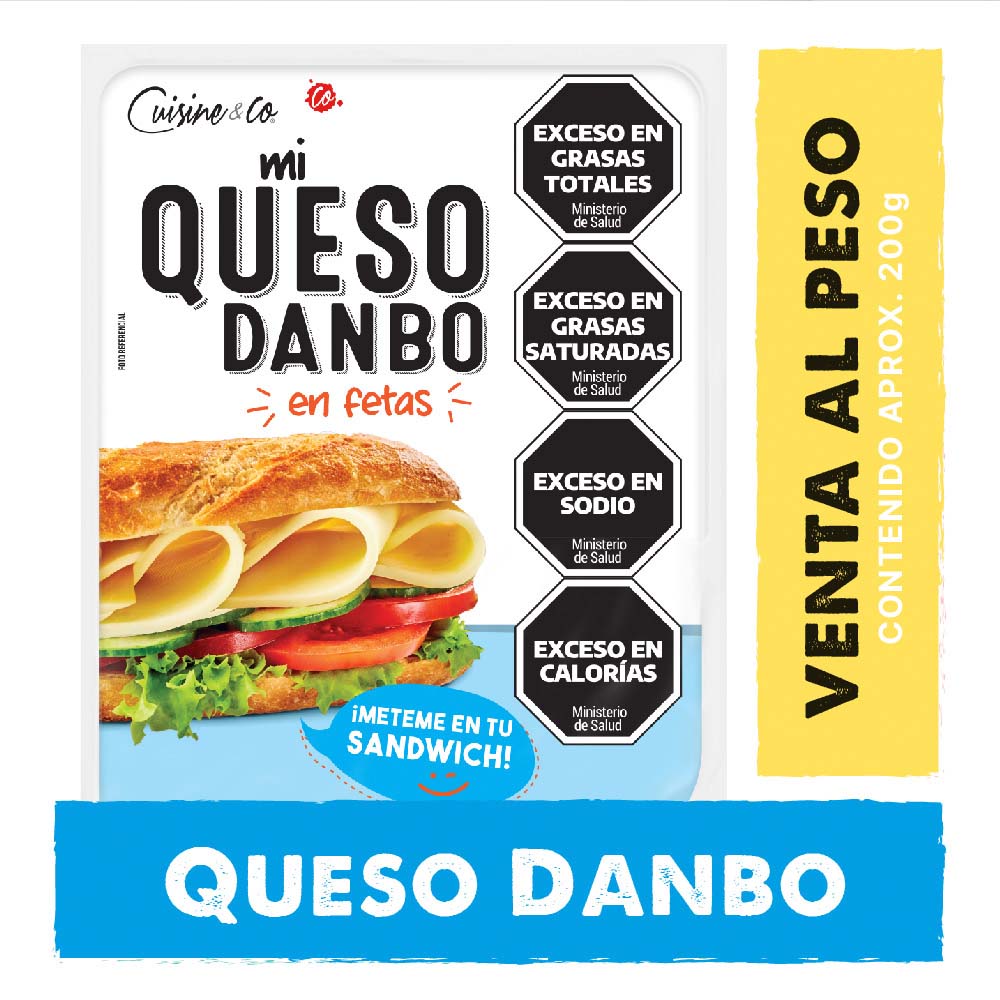 Queso En Fetas Danbo 200 Grs Cuisine & Co