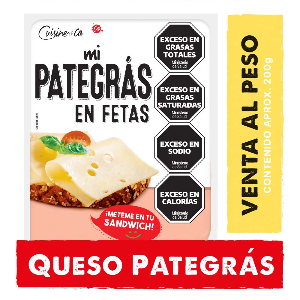 Queso Pategrás Feteado 0.200 Kg Cuisine y Co