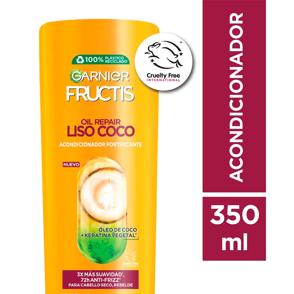 Acondicionador Liso Coco Hidratación Intensa 350 Ml Fructis