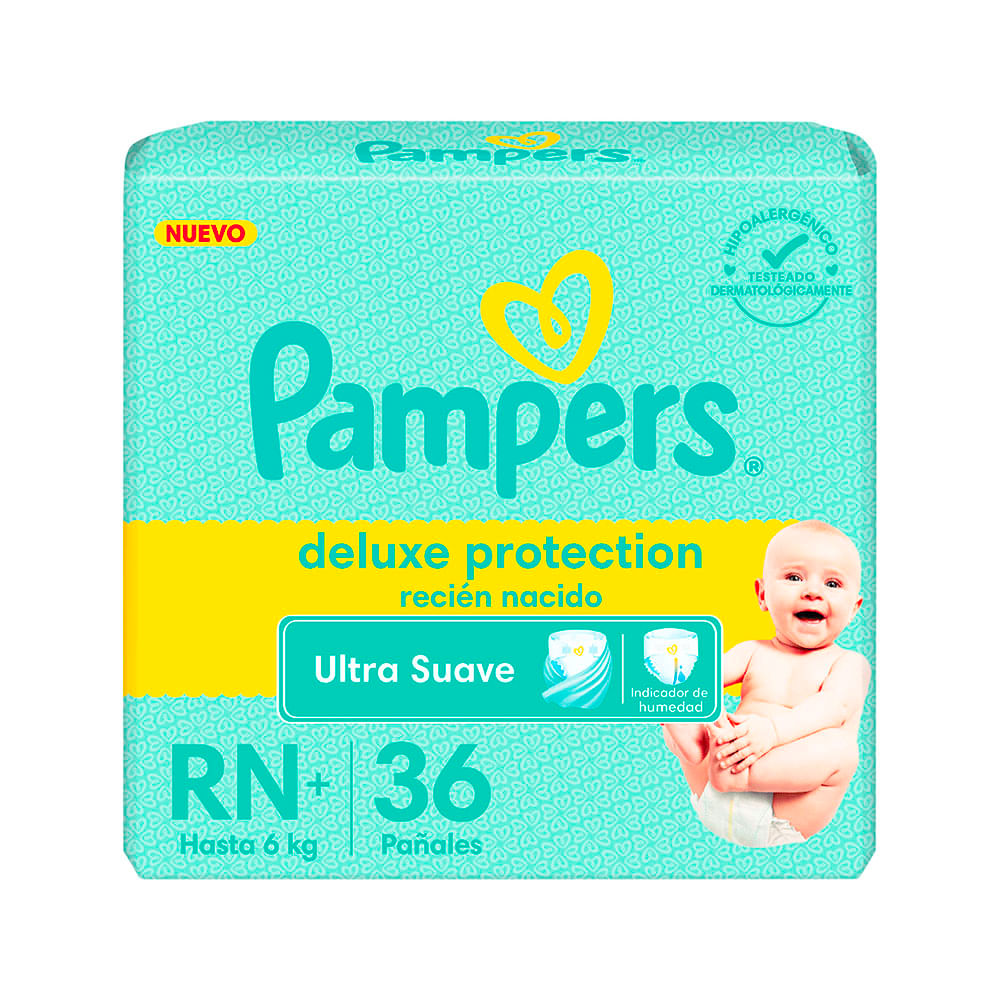 Pañales Deluxe Protection RN x 36 Un Pampers