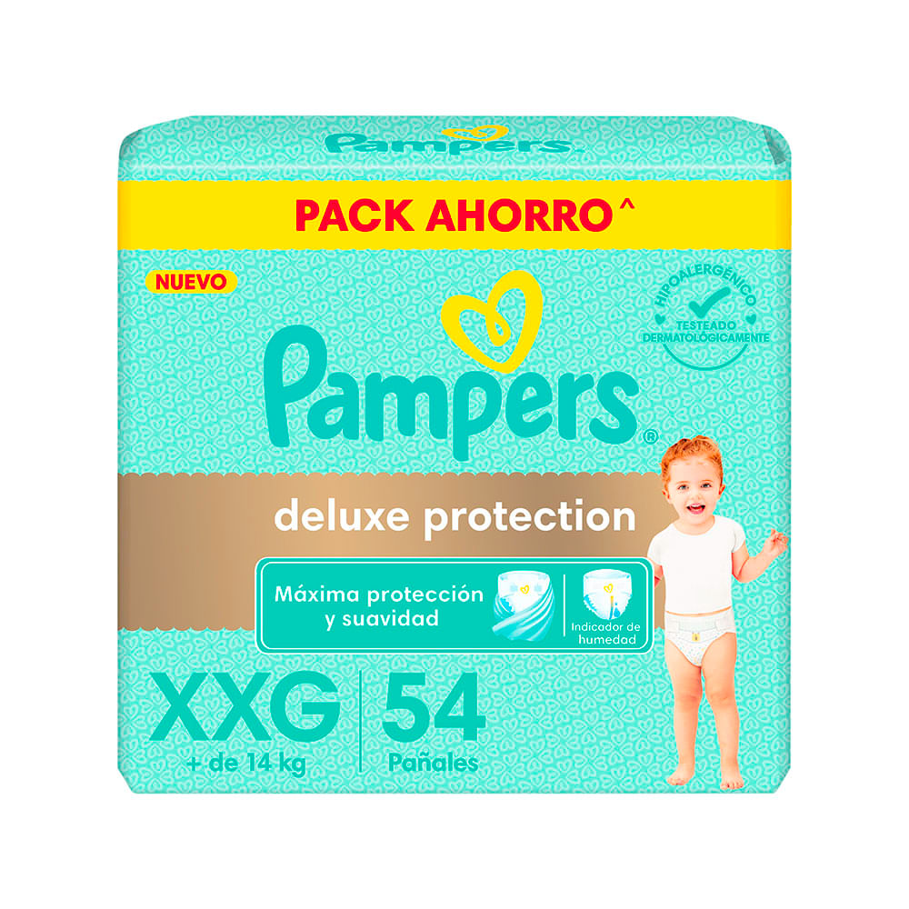 Pañales Deluxe Protection XXG x 54 Un Pampers