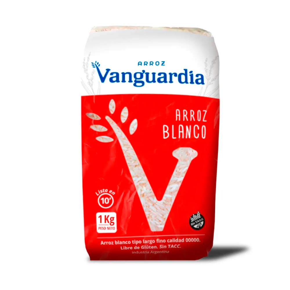 Arroz Blanco Largo Fino 1 Kg Vanguardia