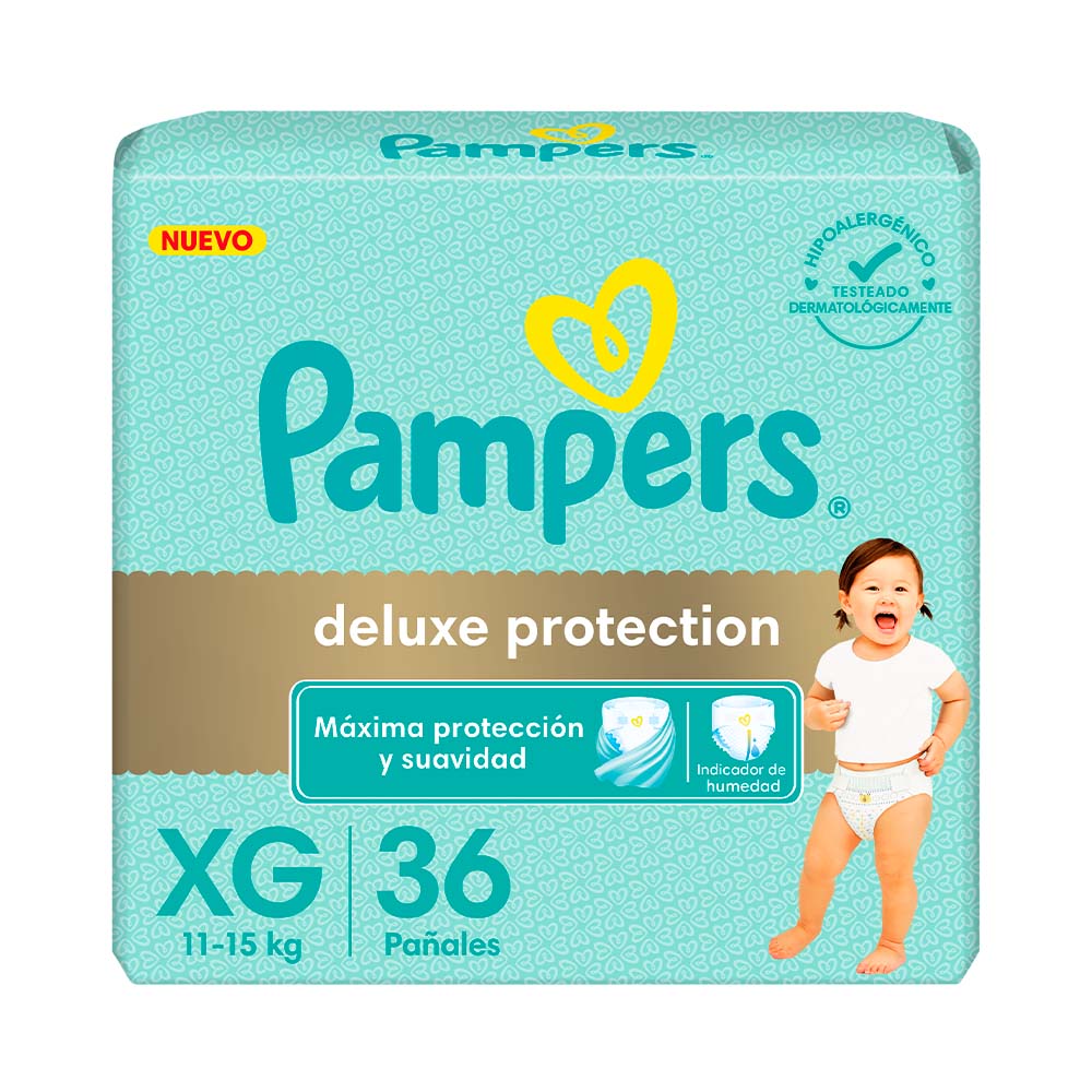 Pañales Deluxe Protection XG x 36 Un Pampers