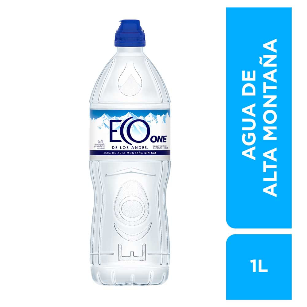Agua Sin Gas 1 Lts Eco de los Andes