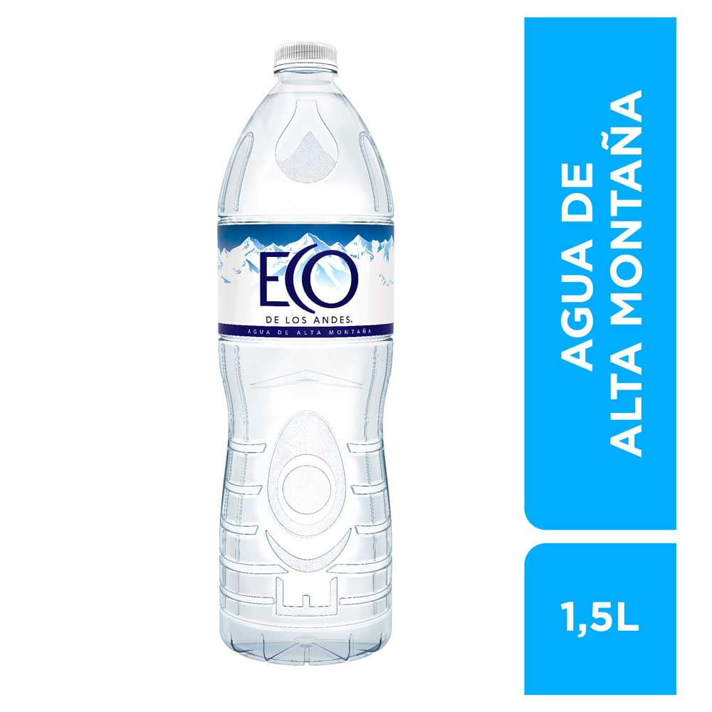 Agua Sin Gas 1,5 Lts Eco de los Andes