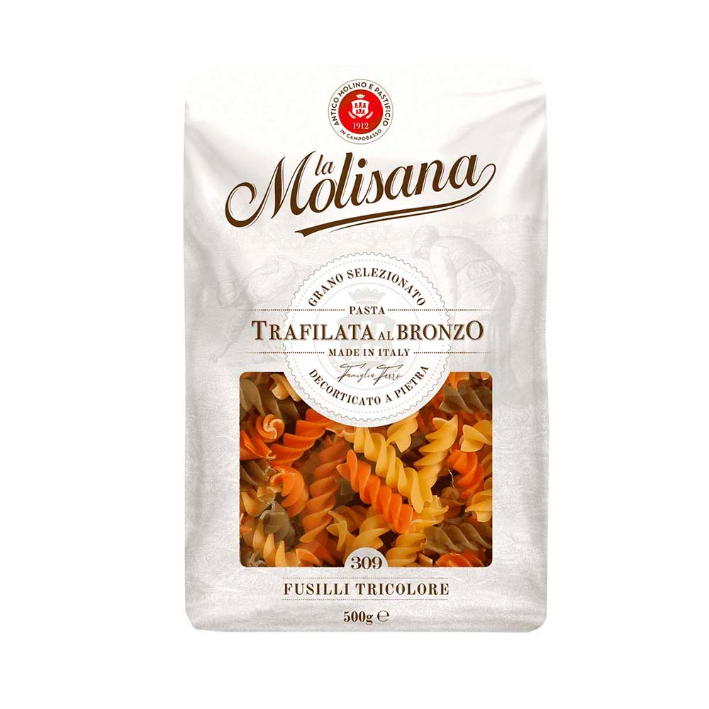 Fideos Fusilli Tricolore 500 Grs La Molisana