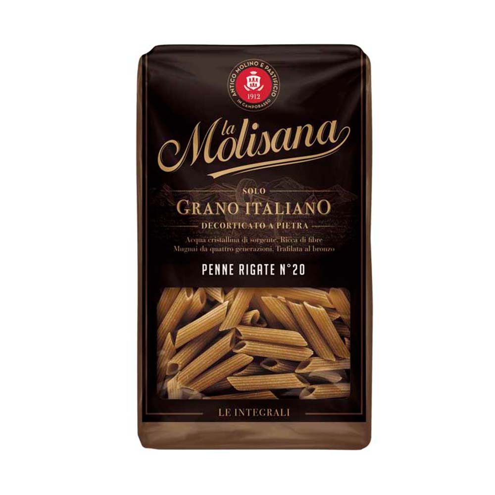 Fideos Penne Rigate Integral 500 Grs La Molisana