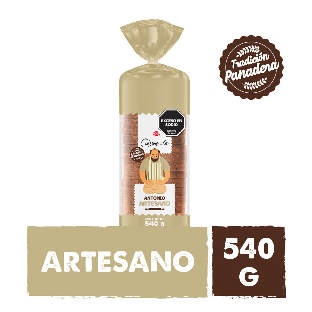 Pan Lacteado Antonio Artesano 540 Grs Cuisine & Co