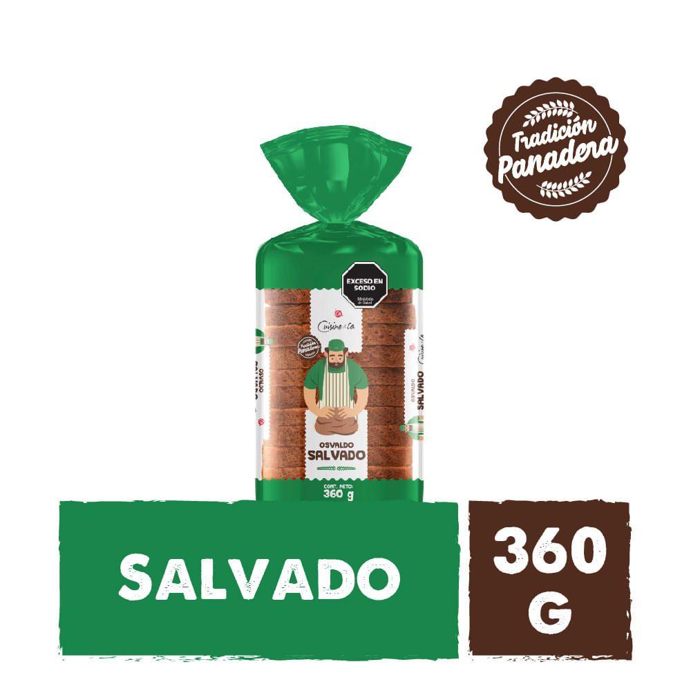Pan De Salvado 360 Grs Cuisine & Co