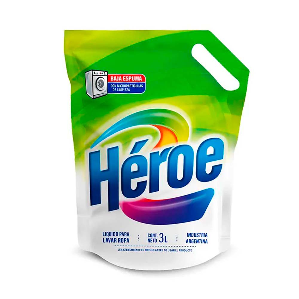 Jabón Líquido para Ropa 3 Lts Héroe