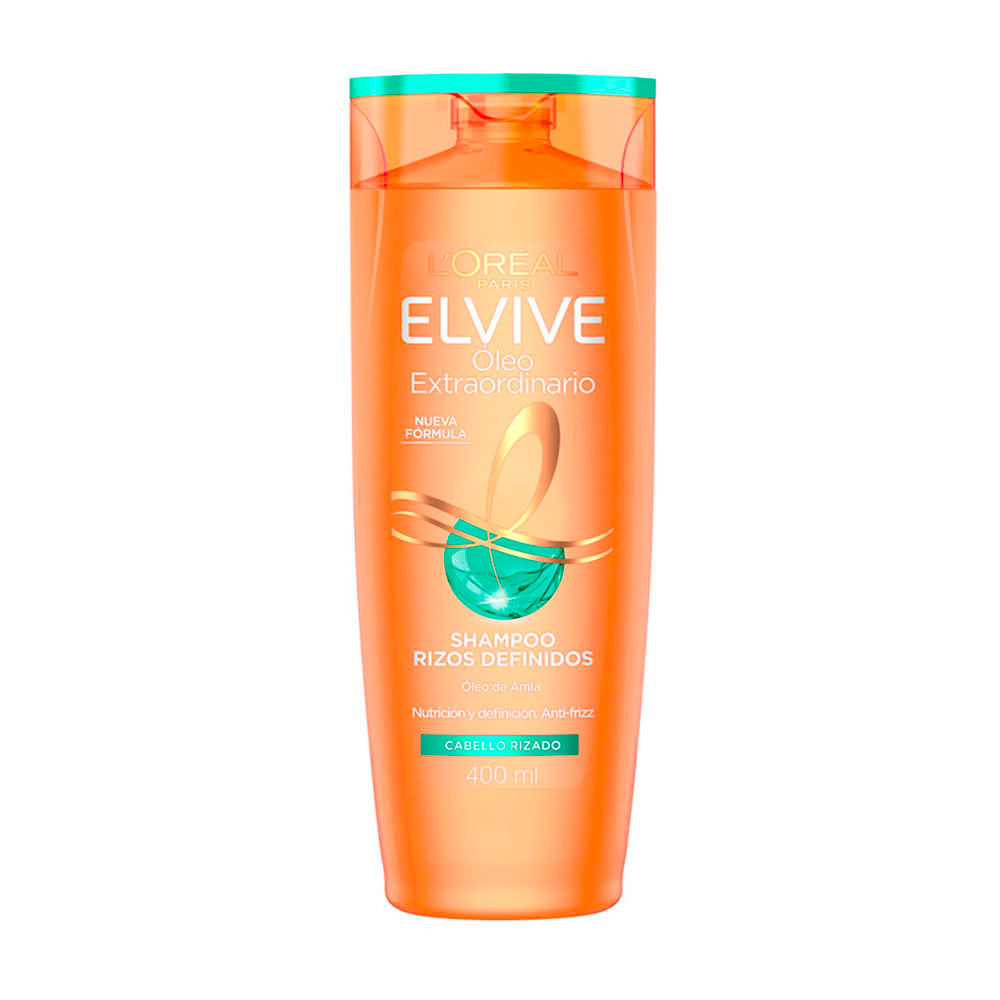 Shampoo Rizos Definidos Óleo Extraordinario 400 Ml Elvive