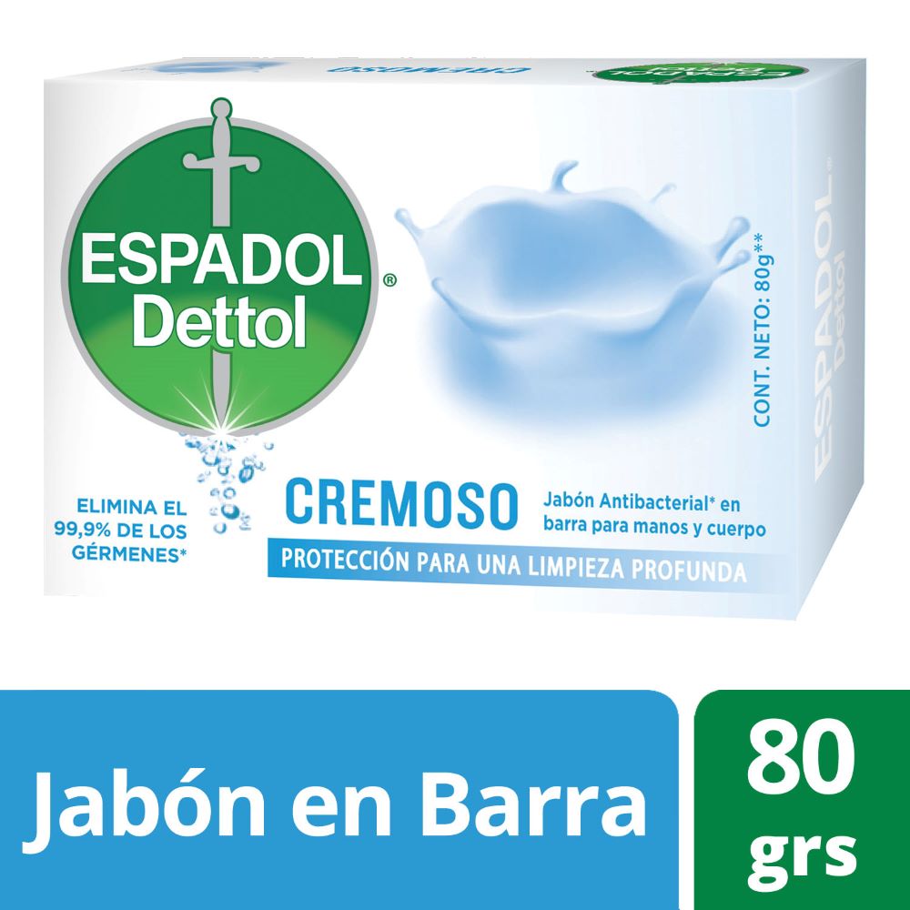 Jabón de Tocador Anti-Bacterial Cremoso 80 Grs Espadol