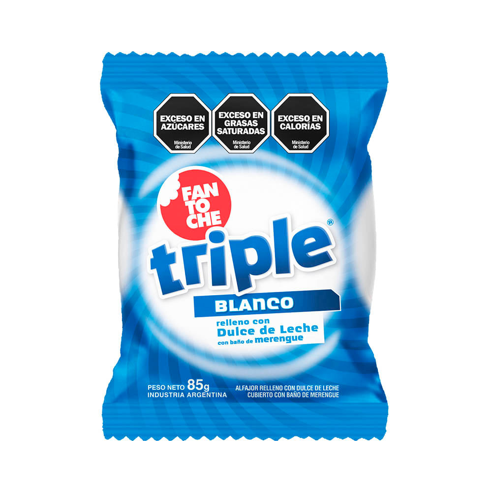 Alfajor Fantoche Triple Leche X 85 Gr