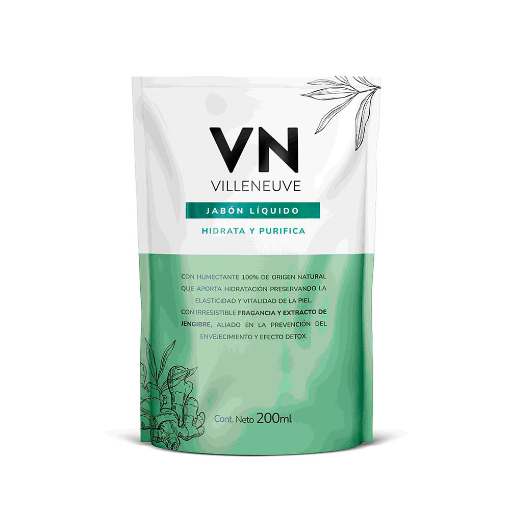 Jabón Líquido Hidrata y Purifica Jengibre 200 Ml Vn
