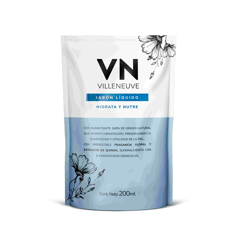 Jabón Líquido Hidrata y Nutre Floral 200 Ml Vn