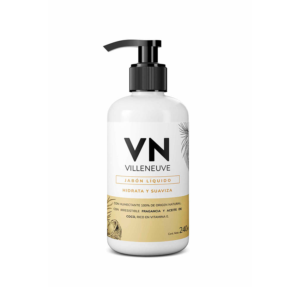 Jabón Líquido Hidrata y Suaviza de Coco 240 Ml Vn