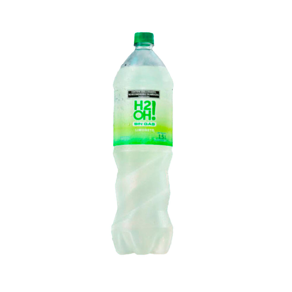 Agua Saborizada Sin Gas Sabor Limón 1.5 Lts H2Oh