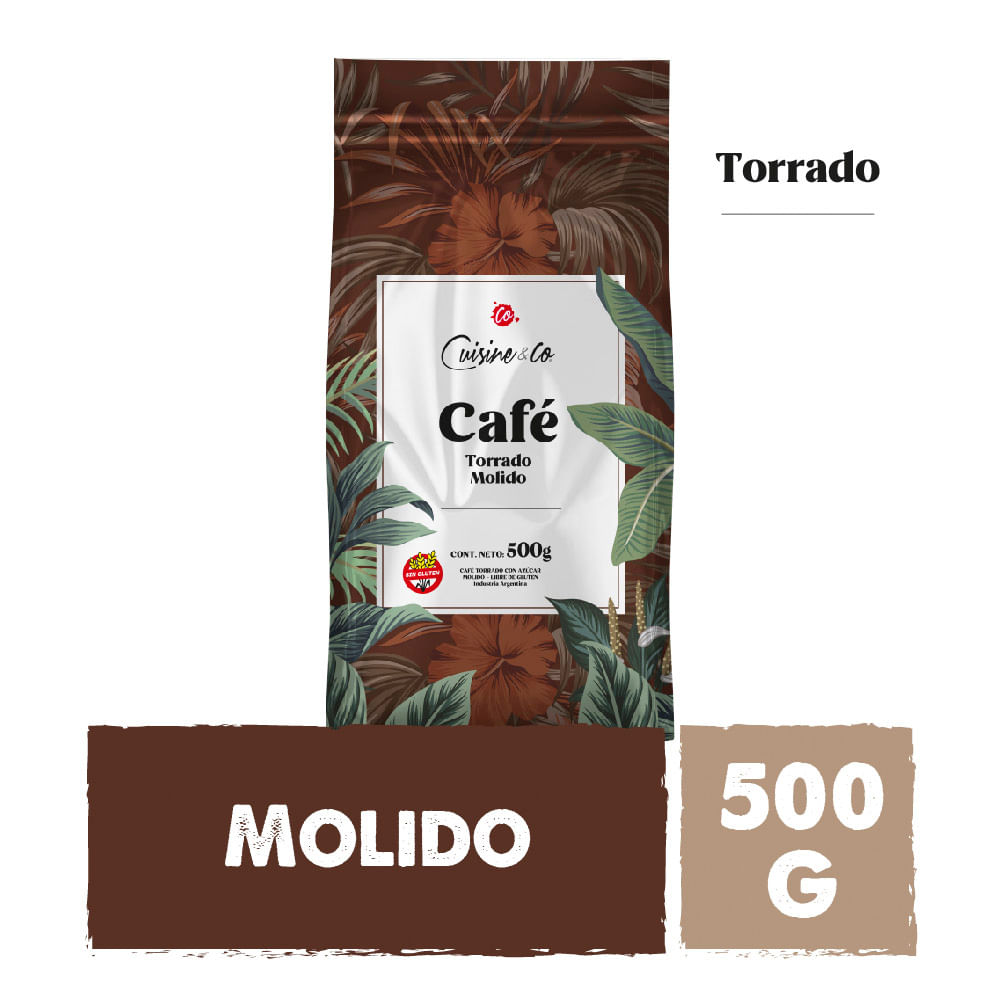 Café Molido Torrado con Azúcar 500 Grs Cuisine & Co