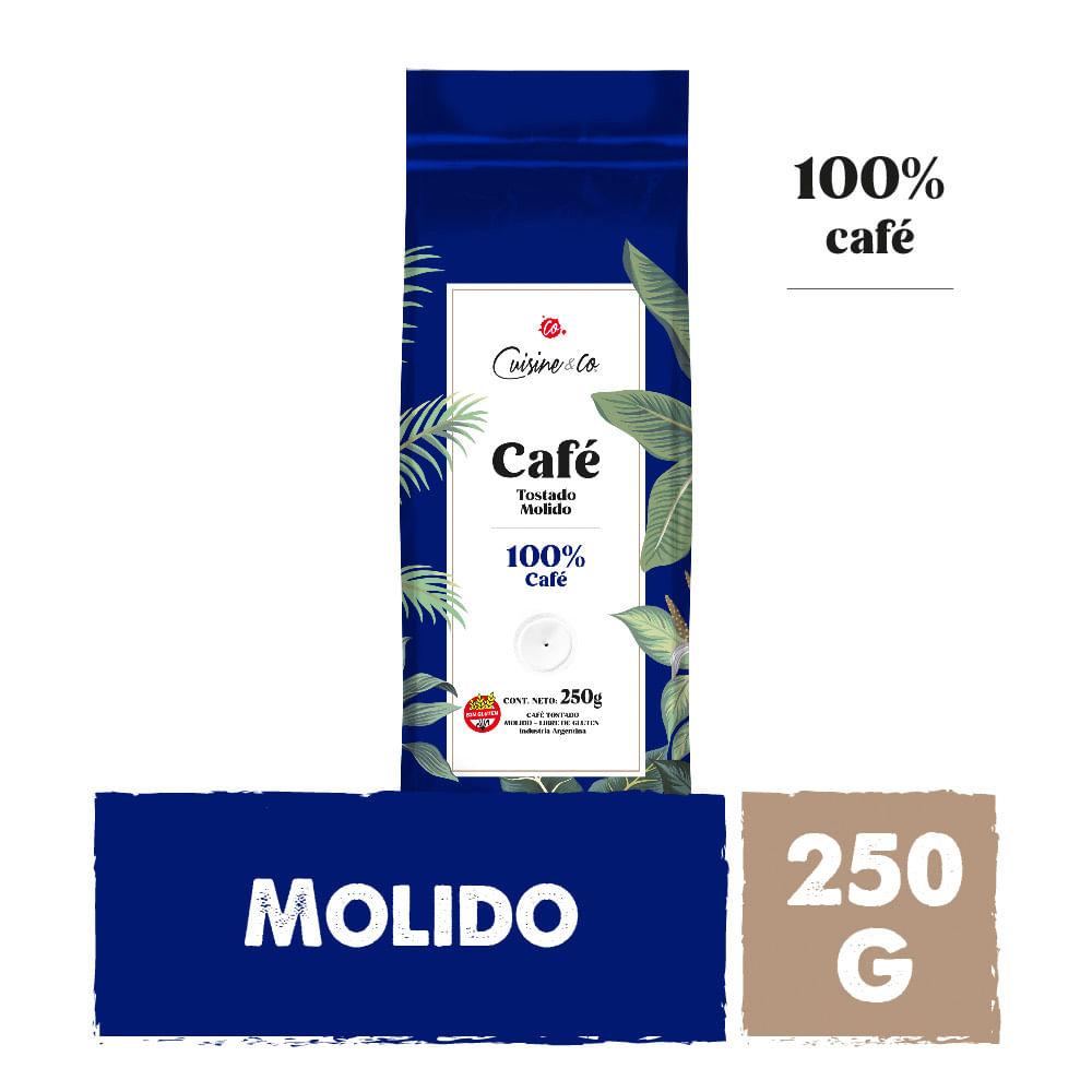 Café Tostado Molido 250 Grs Cuisine & Co