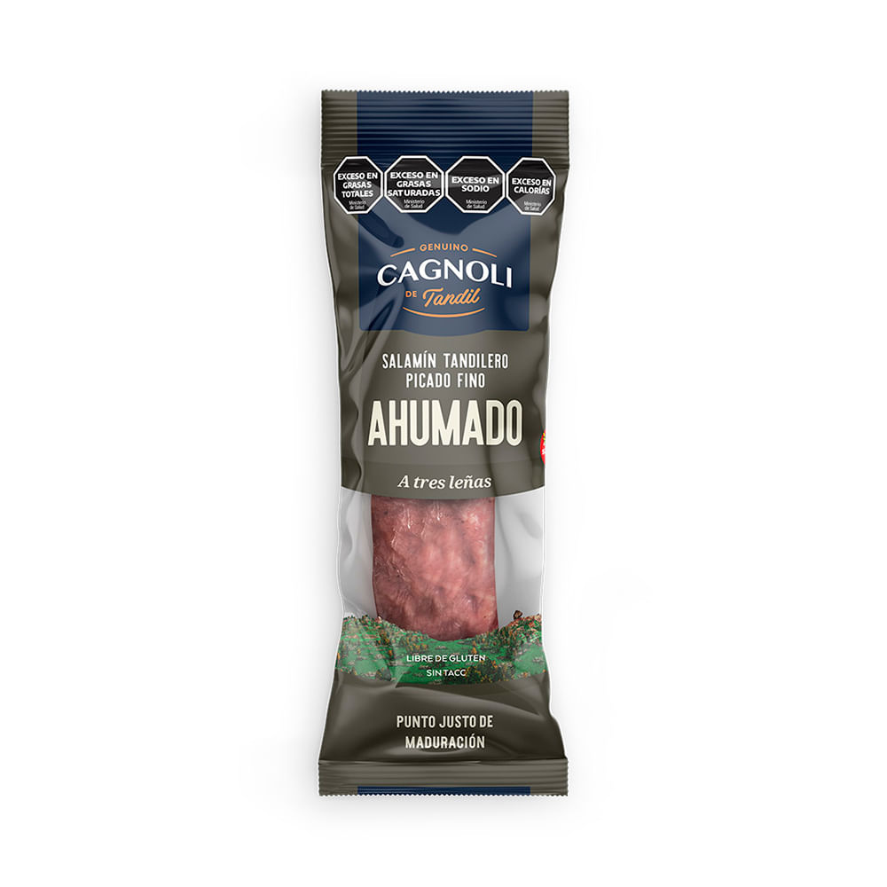 Salame Cerdo Ahumado Envasado 145 Grs Cagnoli