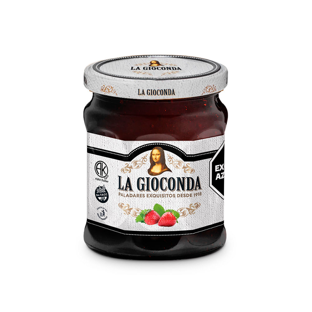Mermelada Orgánico Sabor Frutilla 330 Grs La Gioconda