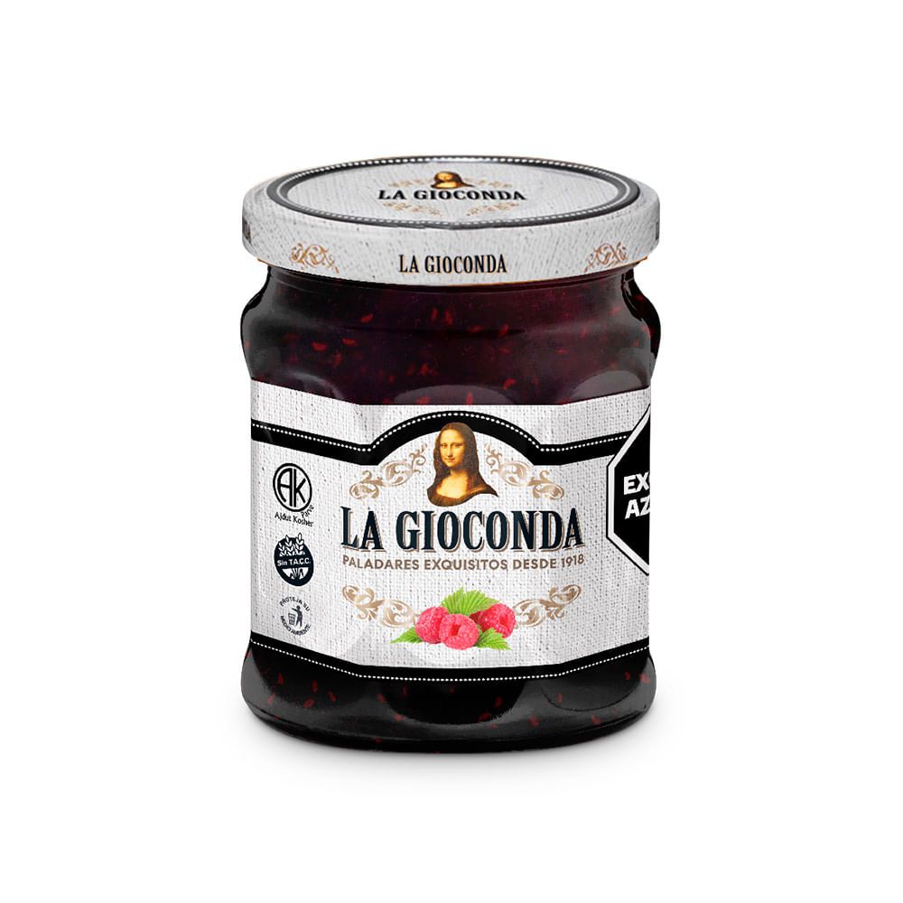 Mermelada Orgánica Sabor Frambuesa 330 Grs La Gioconda