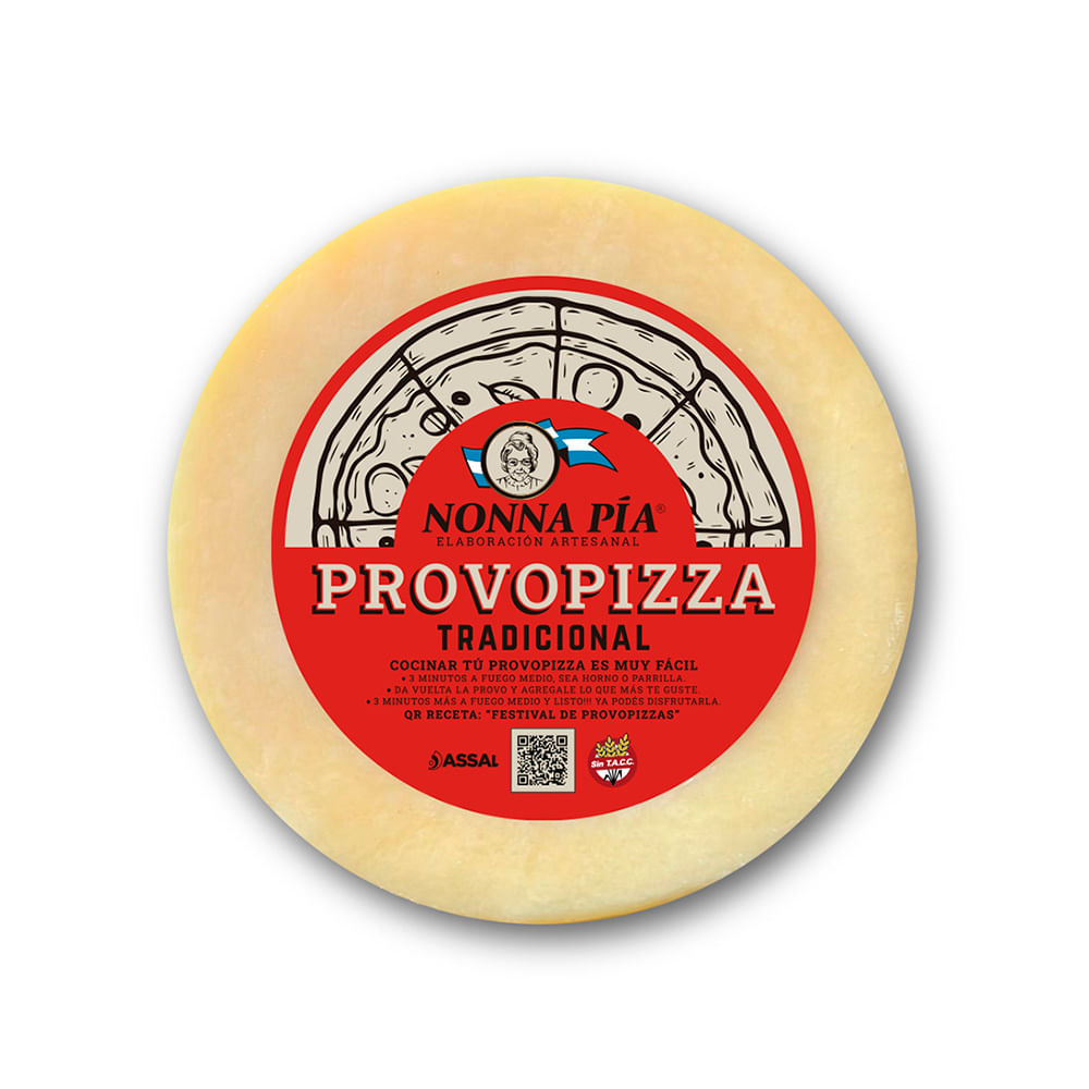 Queso Provoleta Artesanal Rodajas x 0.45 Kg Nonna Pia