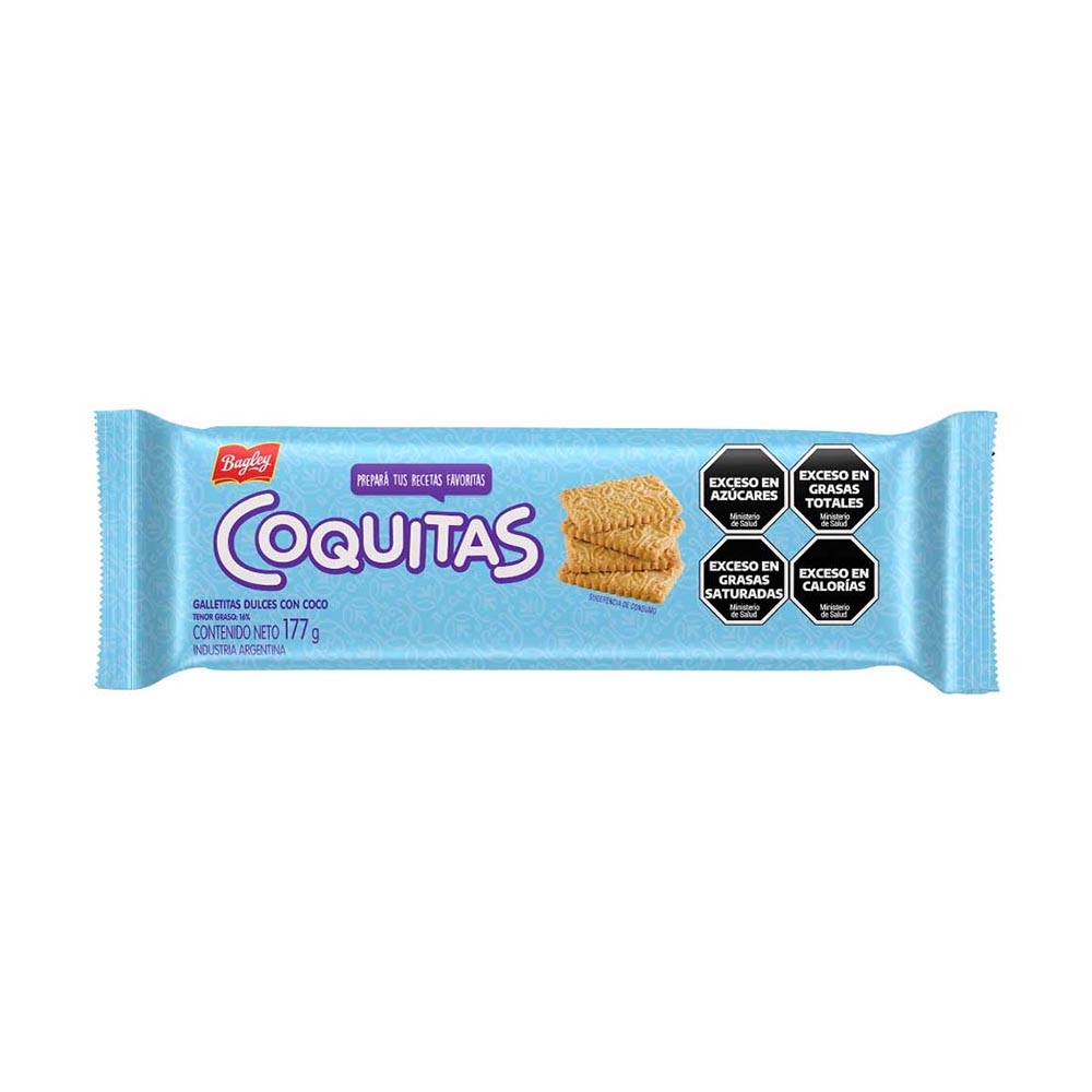 Galletitas Sabor Coco 177 Grs Coquitas