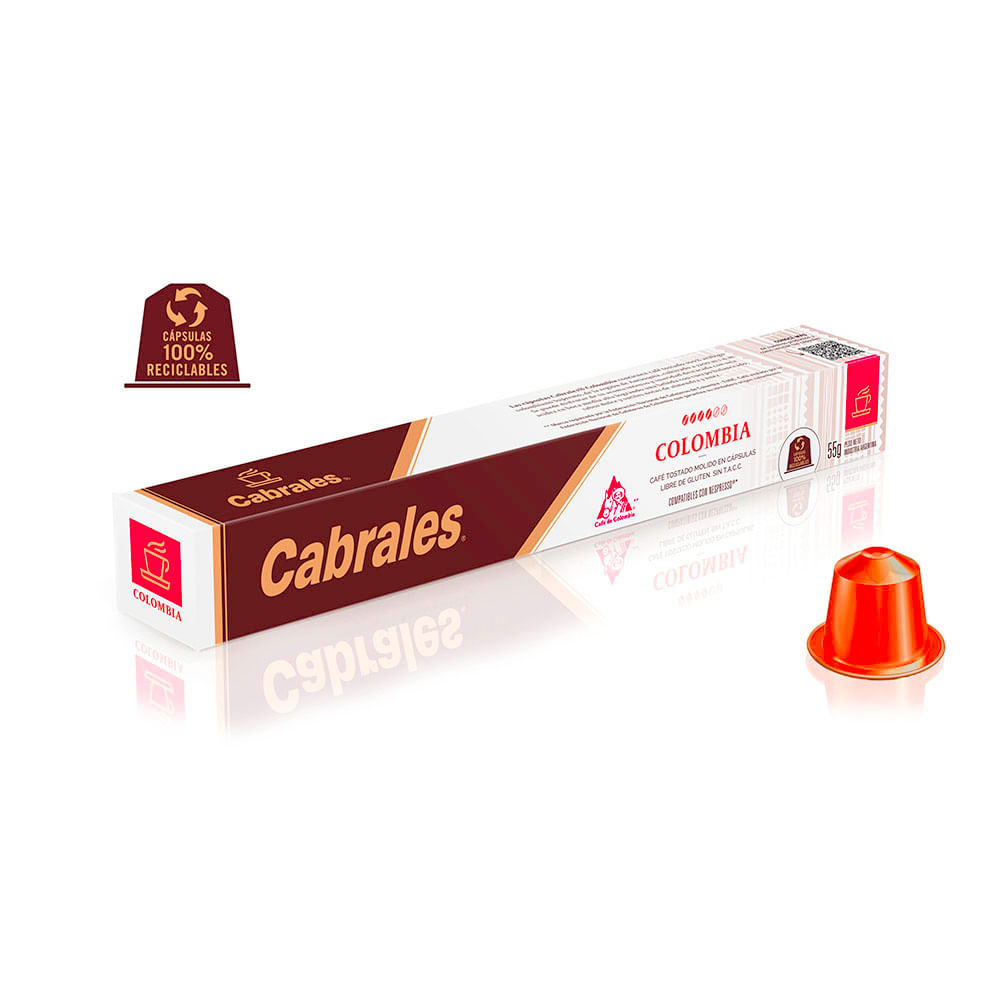Café Colombia X 10 Cápsulas Cabrales
