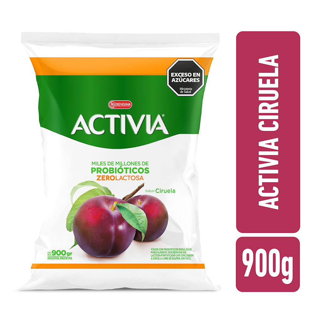 Yogurt Sabor Ciruela Familiar 900 Grs Activia