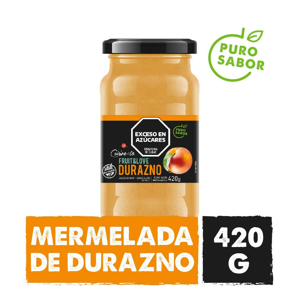 Mermelada Sabor Durazno 420 Grs Cuisine & Co