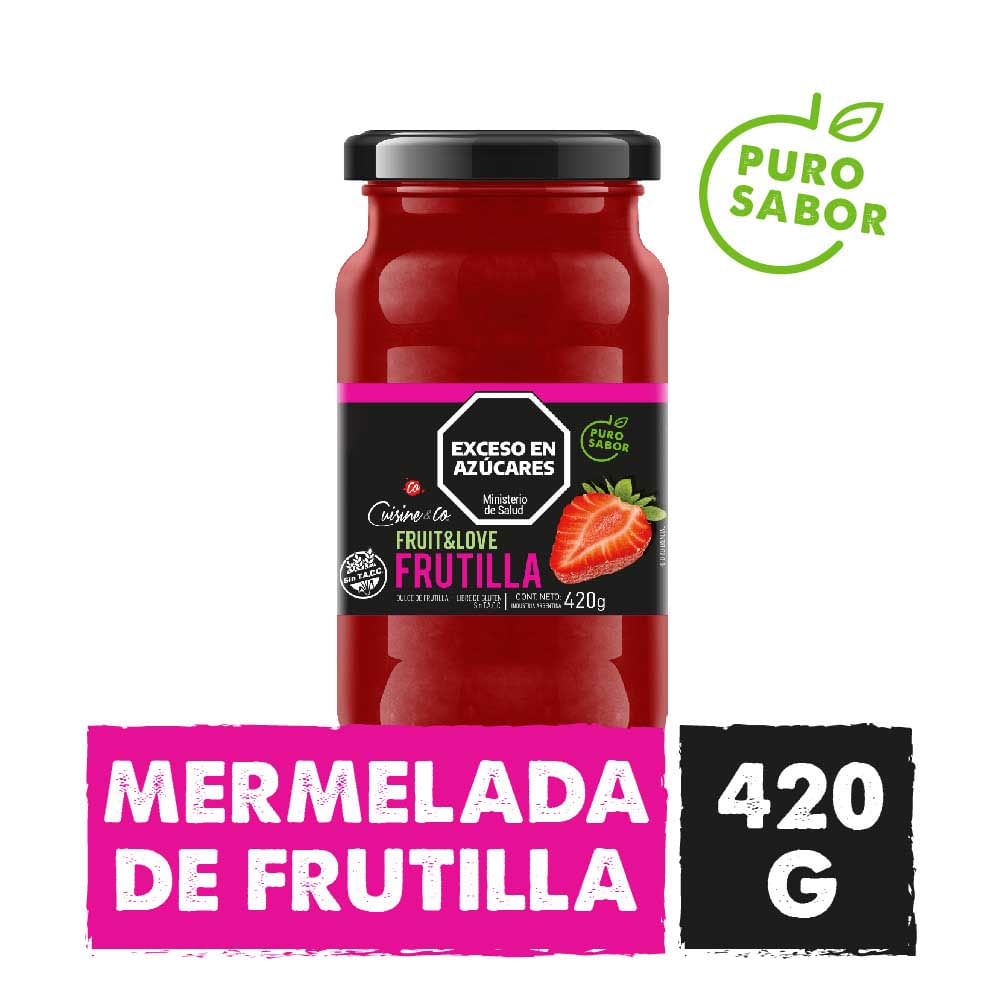Mermelada Sabor Frutilla 420 Grs Cuisine & Co