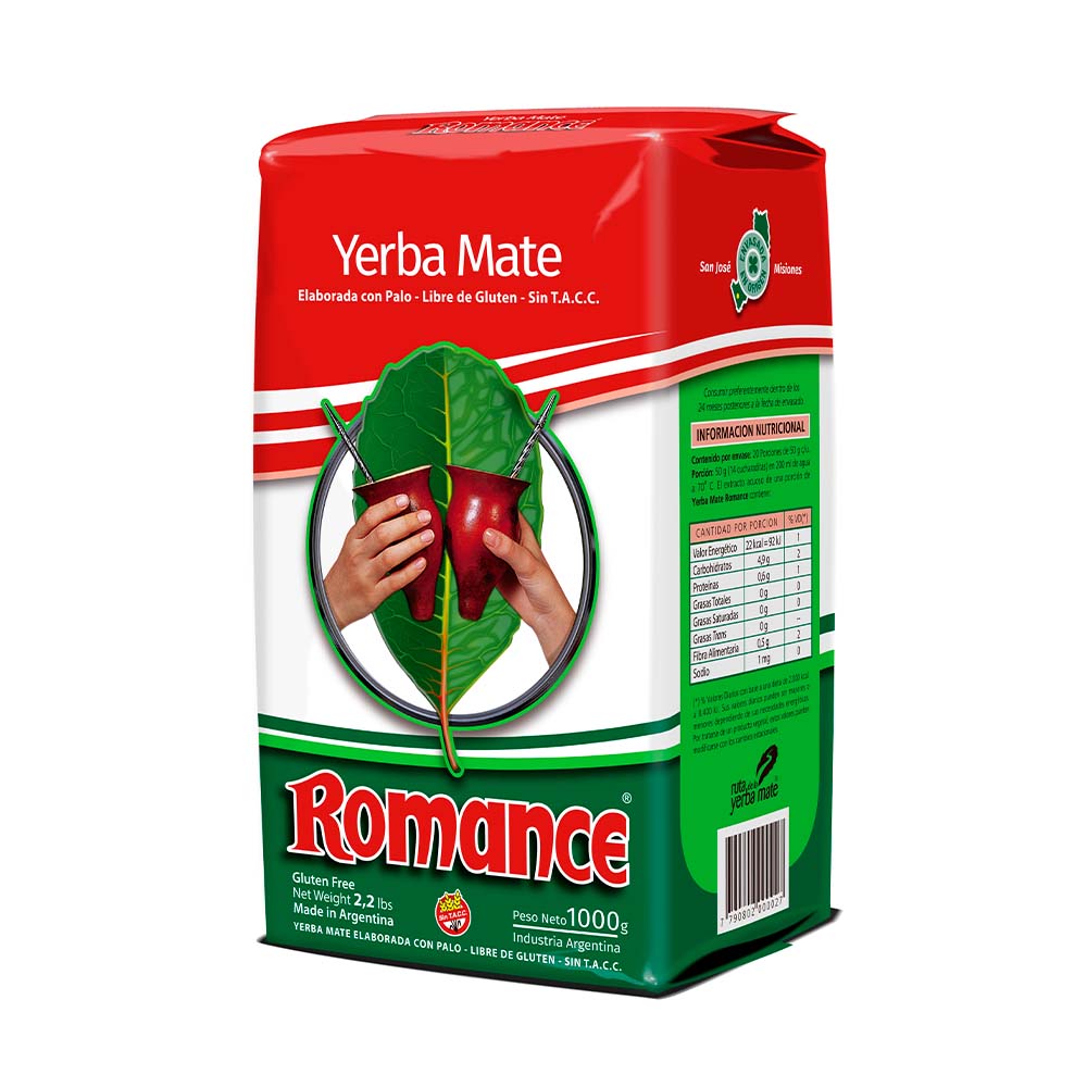 Yerba Mate Romance Con Palo Tradicional 1 Kg