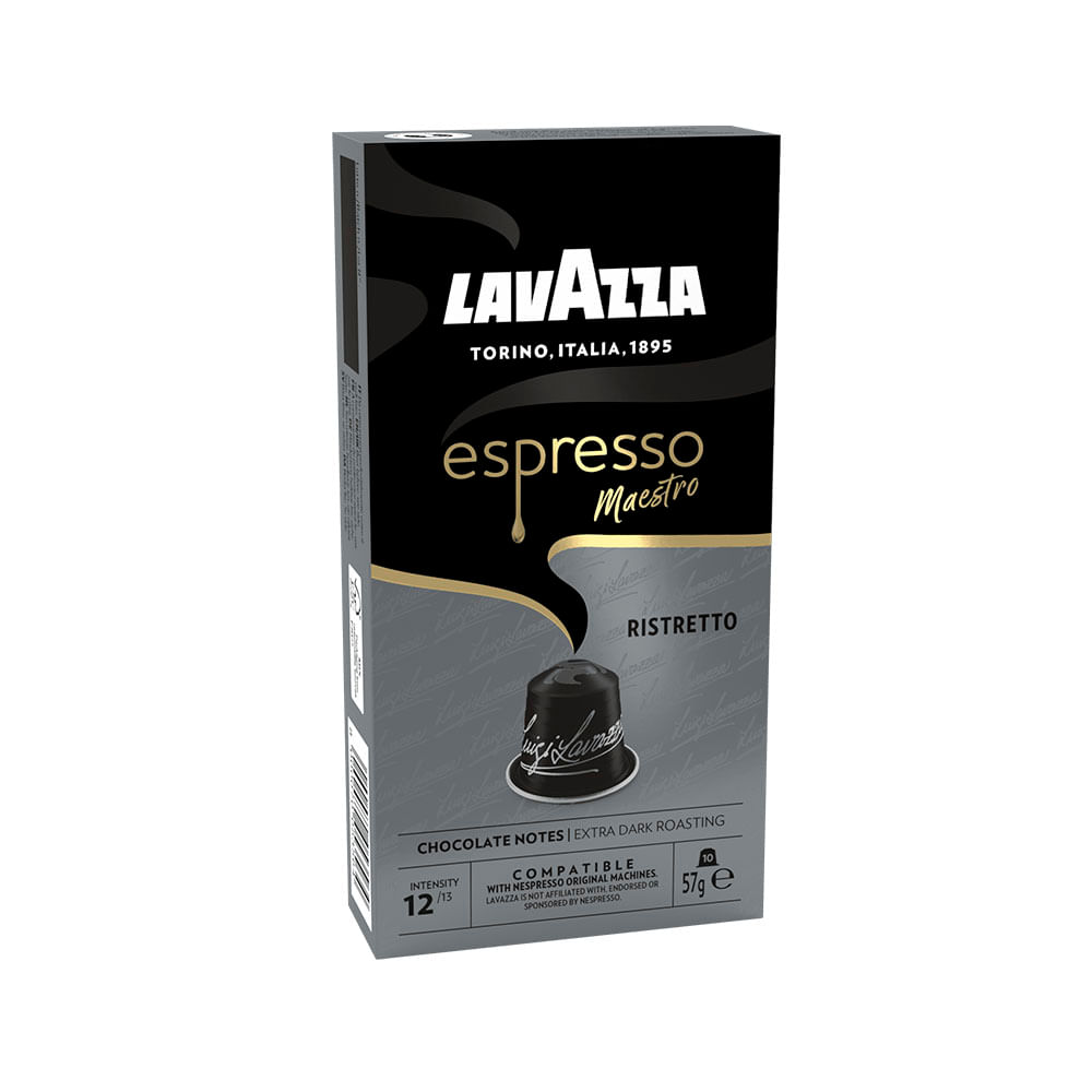 Café Ristretto Intensidad 12 57 Grs x 10 Un Lavazza