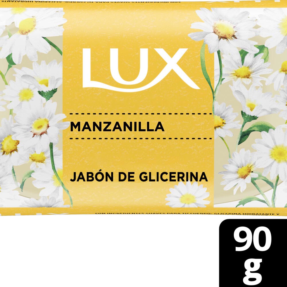 Jabón de Tocador Glicerina Manzanilla 90 Grs Lux
