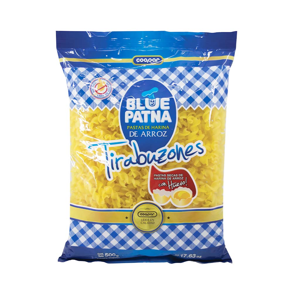 Fideos Tirabuzón 500 Gr Blue Patna