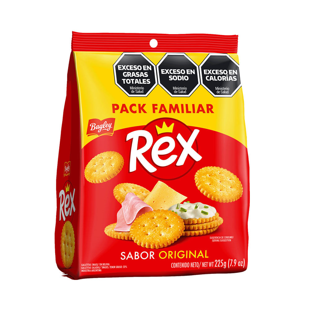 Galletitas Saladas Sabor Original 225 Grs Rex