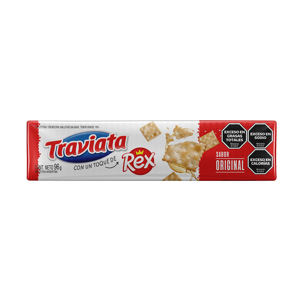Galletitas Secas Sabor Original 96 Grs Traviata