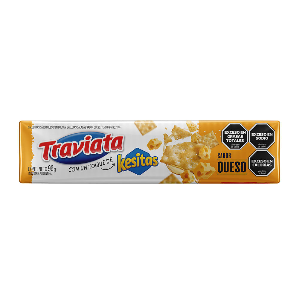 Galletas Secas Sabor Queso 96 Grs Traviata