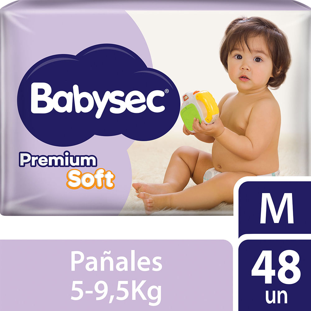 Pañales Soft M x 48 Un Babysec