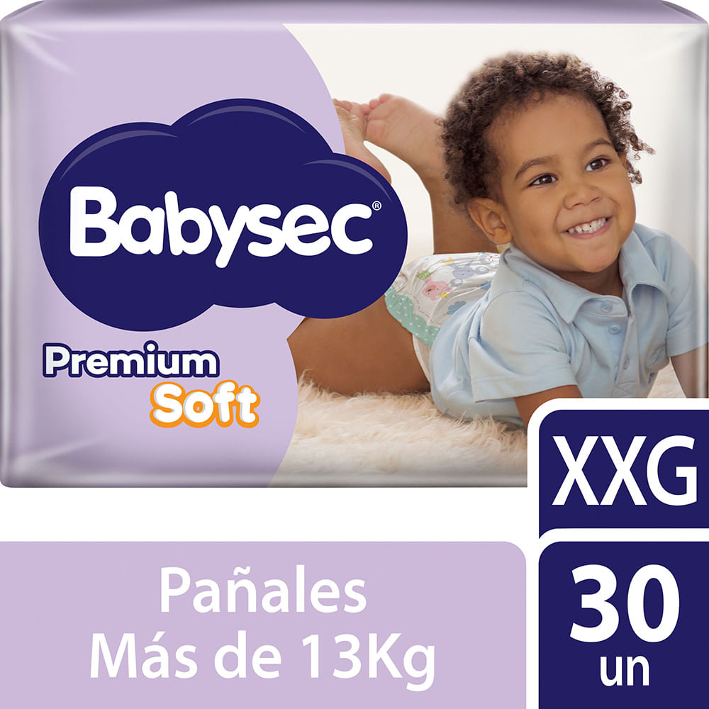Pañales Premium Soft XXG x 30 Un Babysec