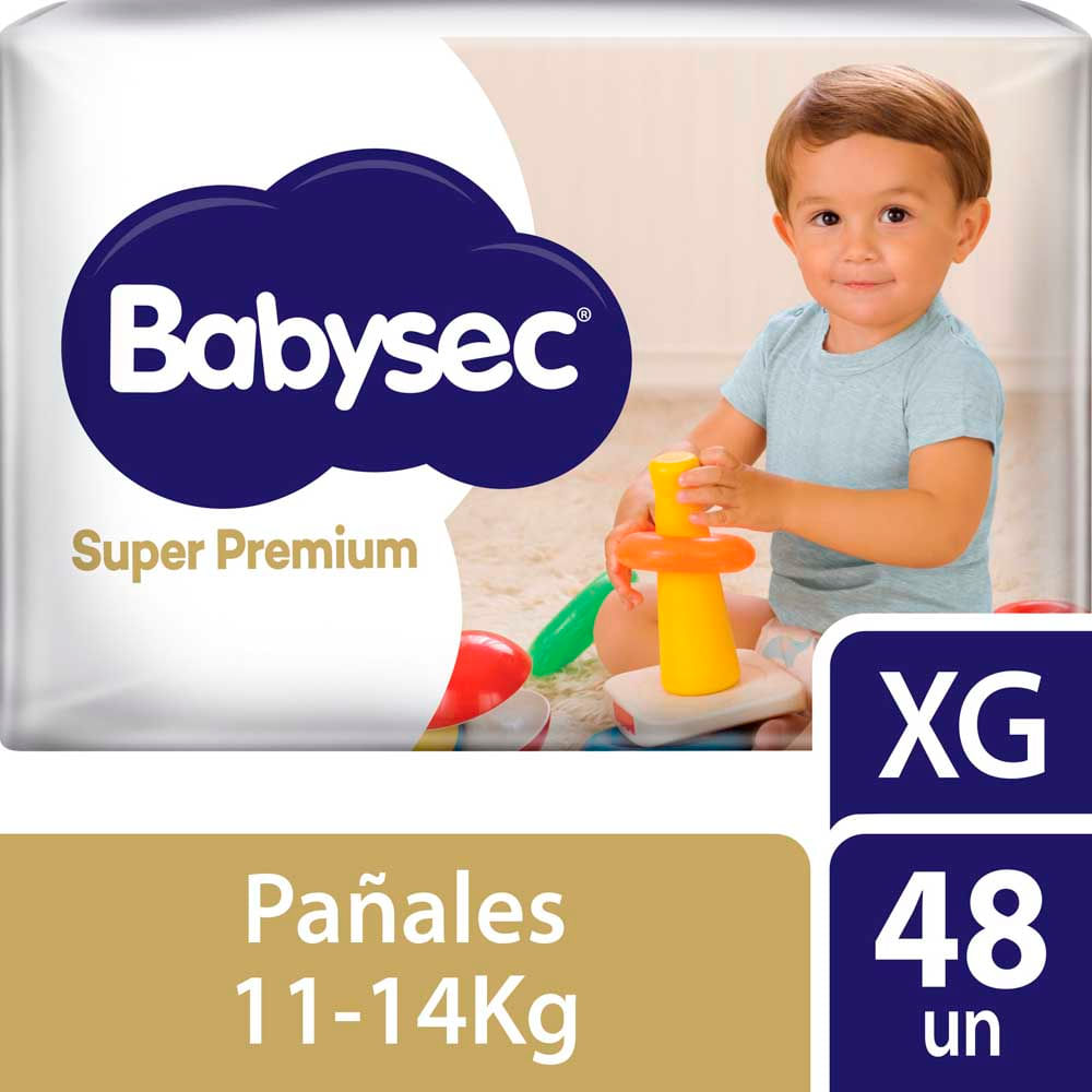 Pañales Super Premium XG x 48 Un Babysec