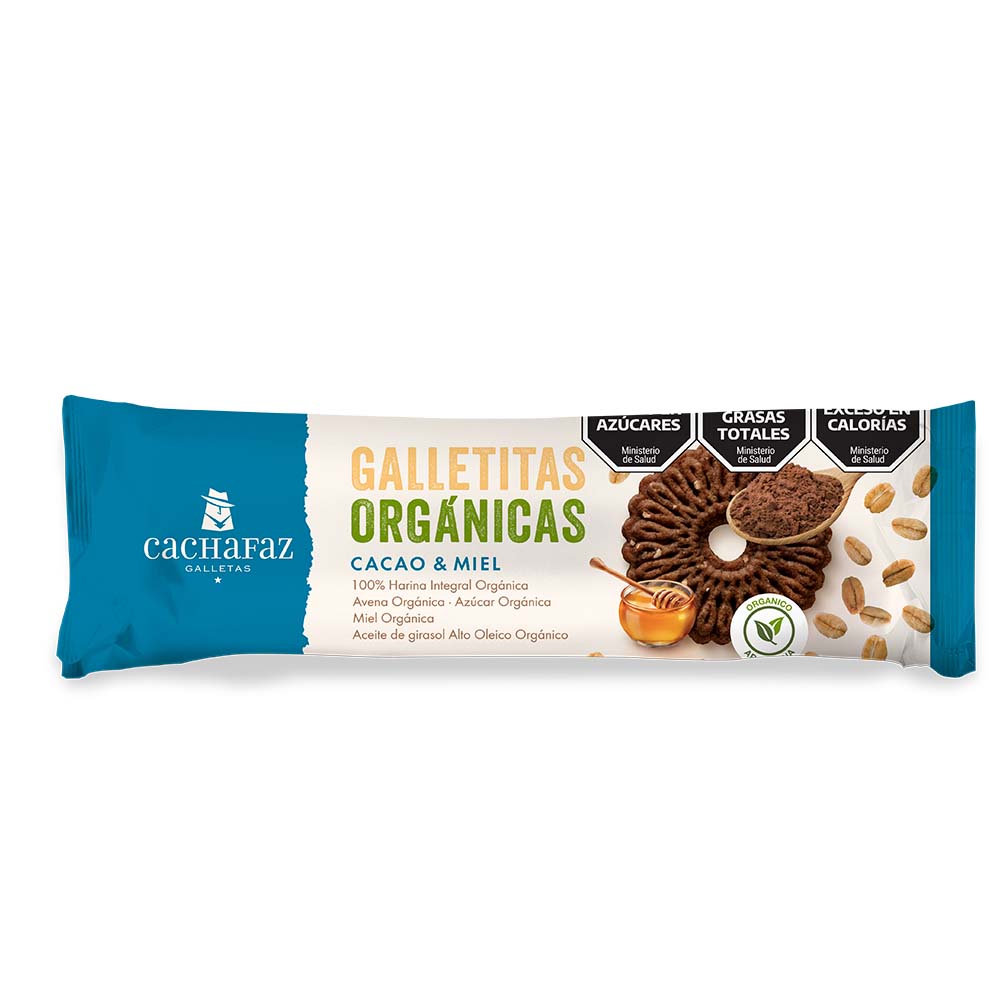Galletas Secas Sabor Cacao y Miel 170 Grs Cachafaz