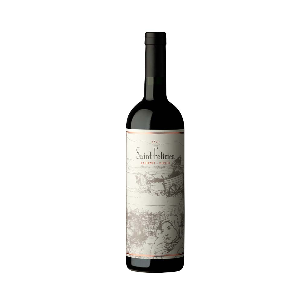 Vino Tinto Blend Cabernet Sauvignon y Merlot 750 Cc Saint Felicien