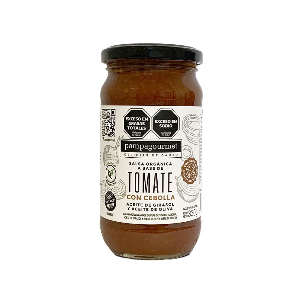 Salsa de Tomate con Cebolla 330 Grs Pampa Gourmet