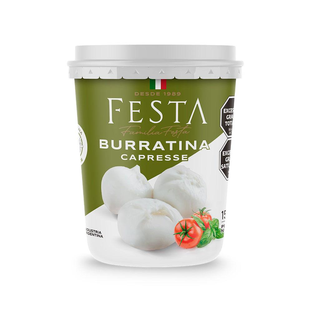 Queso Burratina Sabor Capresse x 0.15 Kg Festa