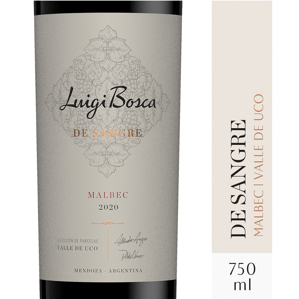 Vino Tinto Malbec 750 Ml De Sangre Luigi Bosca