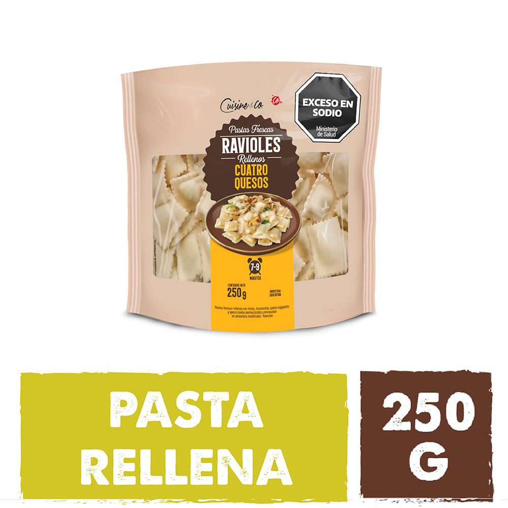 Ravioles de 4 Quesos 250 Grs Cuisine & Co